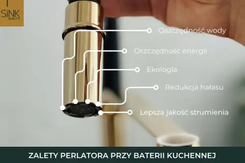 Wymiana perlatora w baterii kuchennej to oszczędność wody, energii, ekologia, redukcja hałasu i lepsza jakość strumienia.