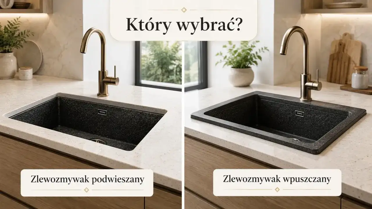Zlewozmywak podblatowy - jak dobrać blat i uniknąć błędów?