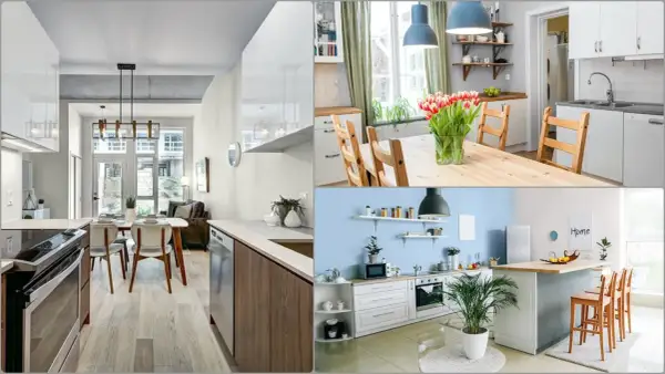 Inspiracje jak pomalować meble z IKEA. Nowoczesne kuchnie i jadalnie.